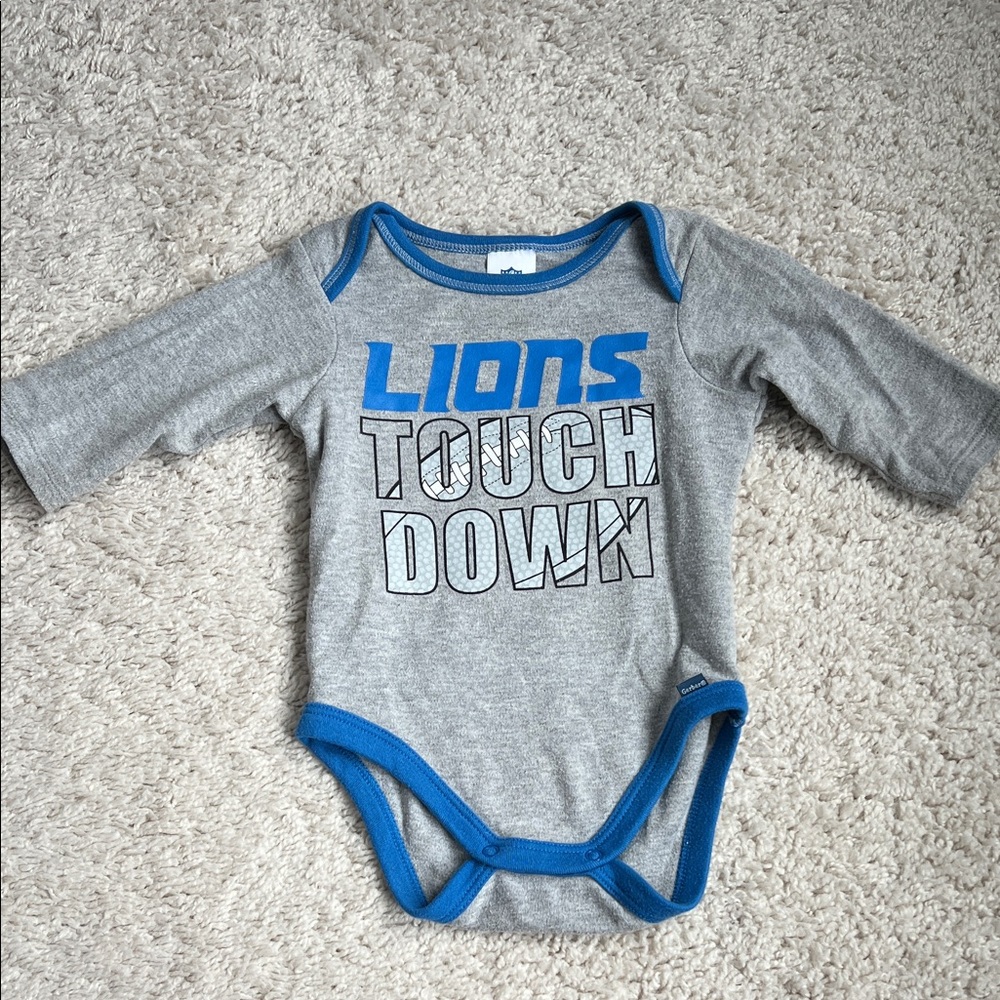Detroit Lions Long Sleeve Onesie